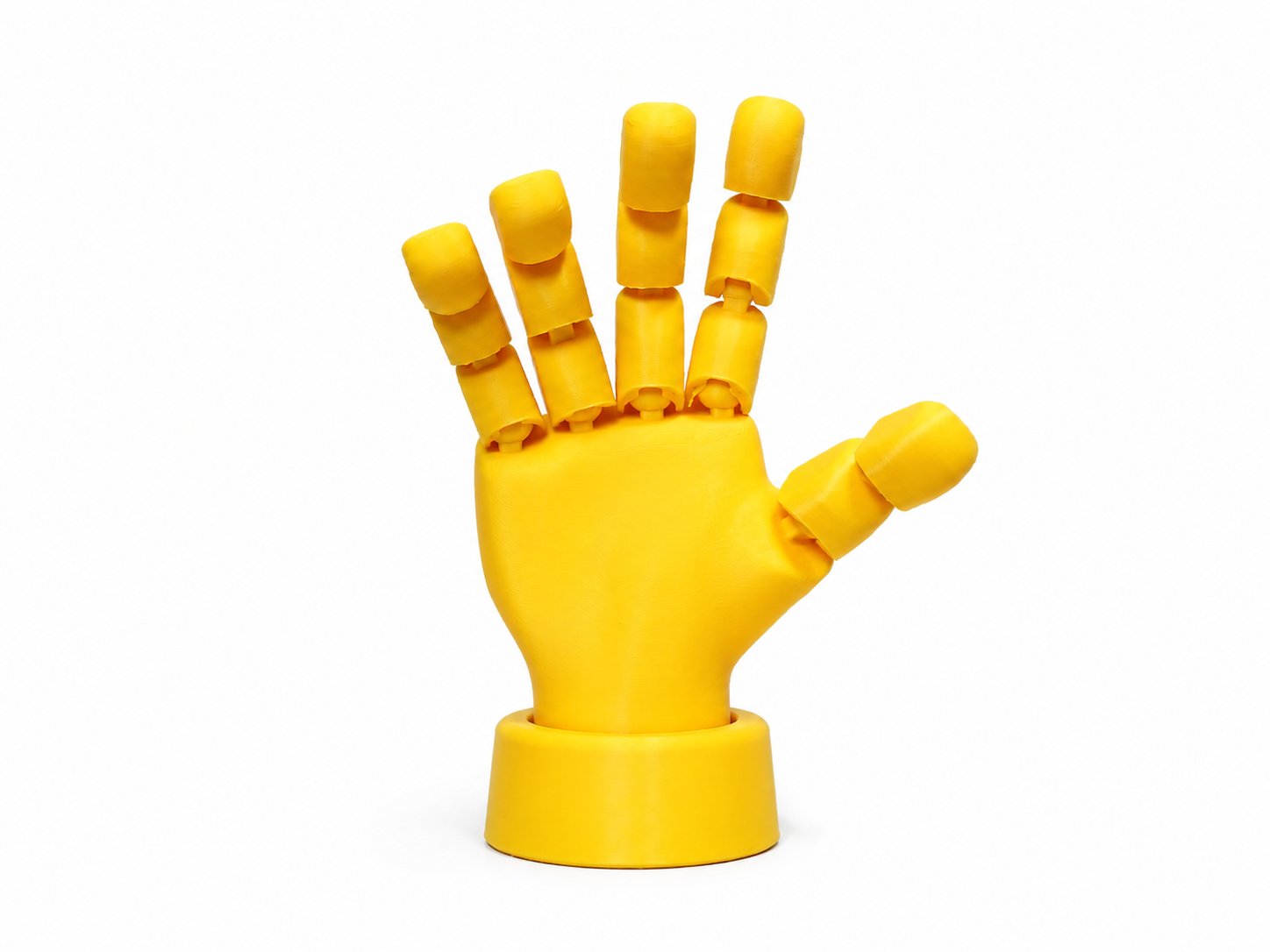 Articulated Robotic Hand Figurine — Poseable Desk Toy & Fun Display Piece