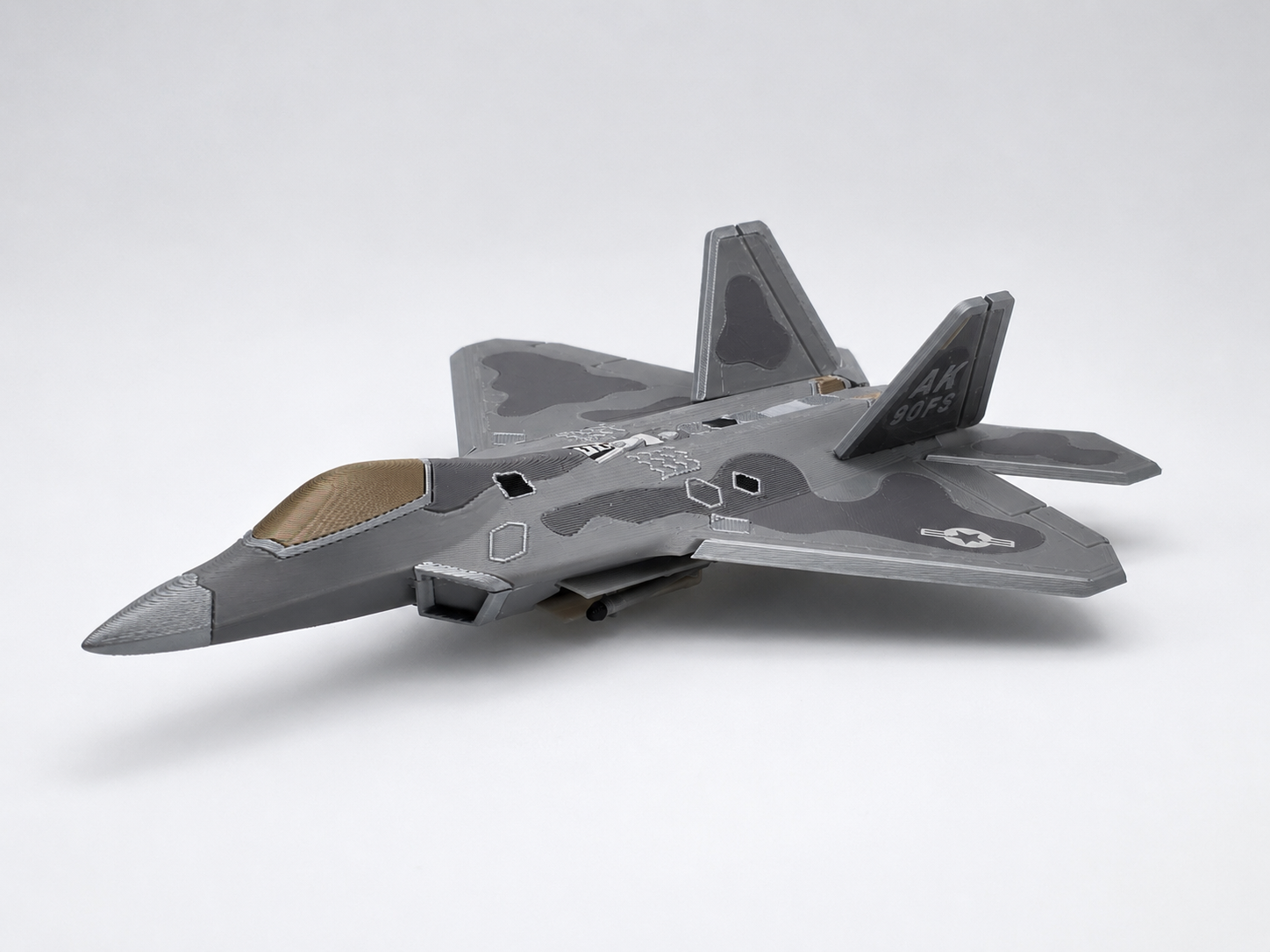 F-22 Raptor Scale Model — 3D Printed Fighter Jet Display