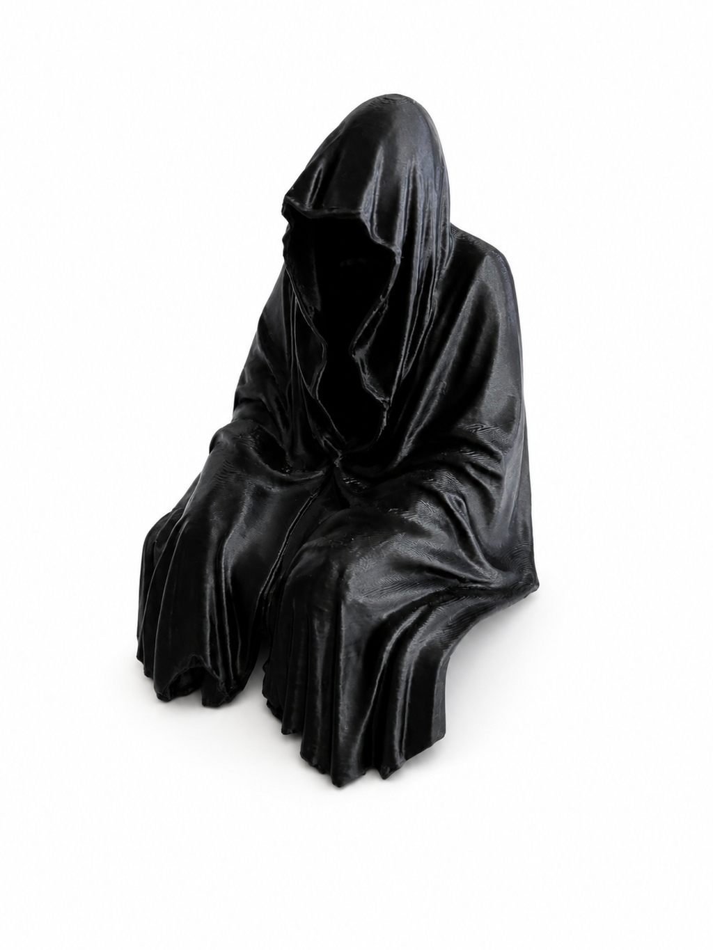 Faceless Shadow Wraith Figurine — Gothic Shelf Sitter Decor & Dark Art Collectible
