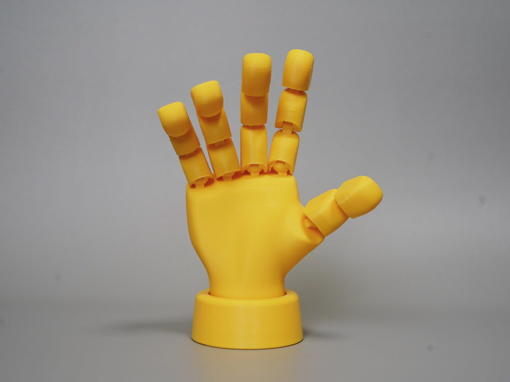 Articulated Robotic Hand Figurine — Poseable Desk Toy & Fun Display Piece