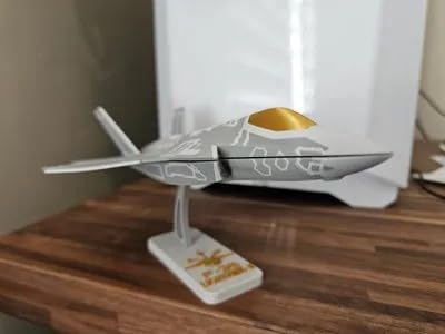 DIY Model Aircraft Kit, F-35 Fighter Jet Scale Model with Detachable Parts,Multicolor