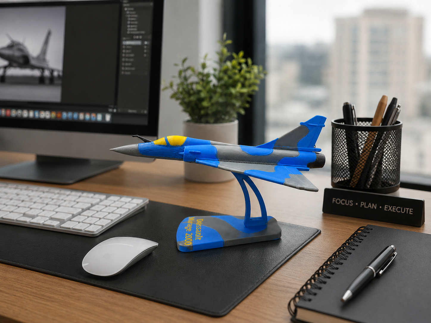 Dassault Mirage 2000 Scale Model — 3D Printed Fighter Jet Display