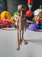 Tung Tung Tung Sahur Action Figure | 6-Inch Meme Toy | Italian Brainrot Collectible | 3D Printed Articulated Model with Bat | Funny Viral Figurine Gift | Brown (Pack of 1)