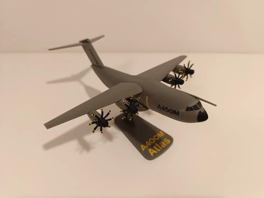 3D Printed Large Transport Aircraft Model Kit | Buildable DIY Airplane Toy with Detailed Parts | Kids Educational Assembly Plane | Creative Desktop Display Model for Boys & Girls