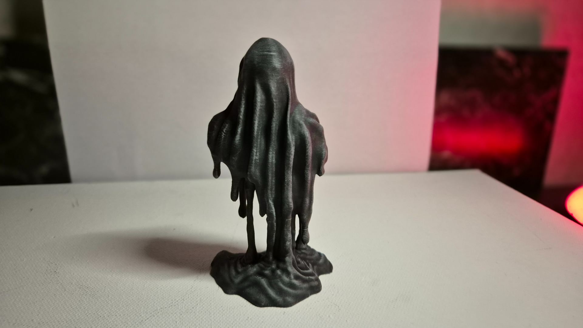 Melting Grim Reaper Figurine — Gothic Horror Desk Decor & Dark Art Collectible