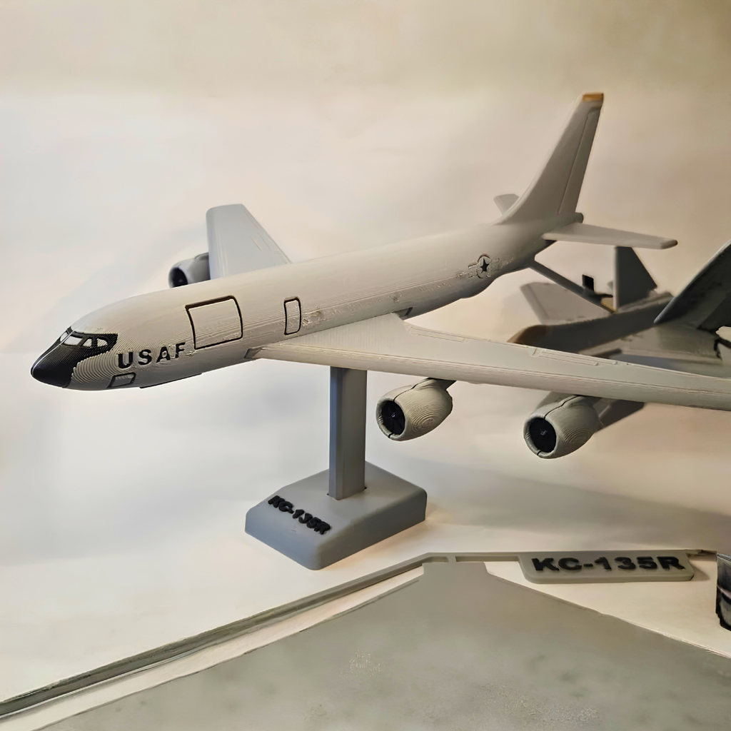 USAF Military Aircraft Display Model, Diecast Scale Replica, Grey