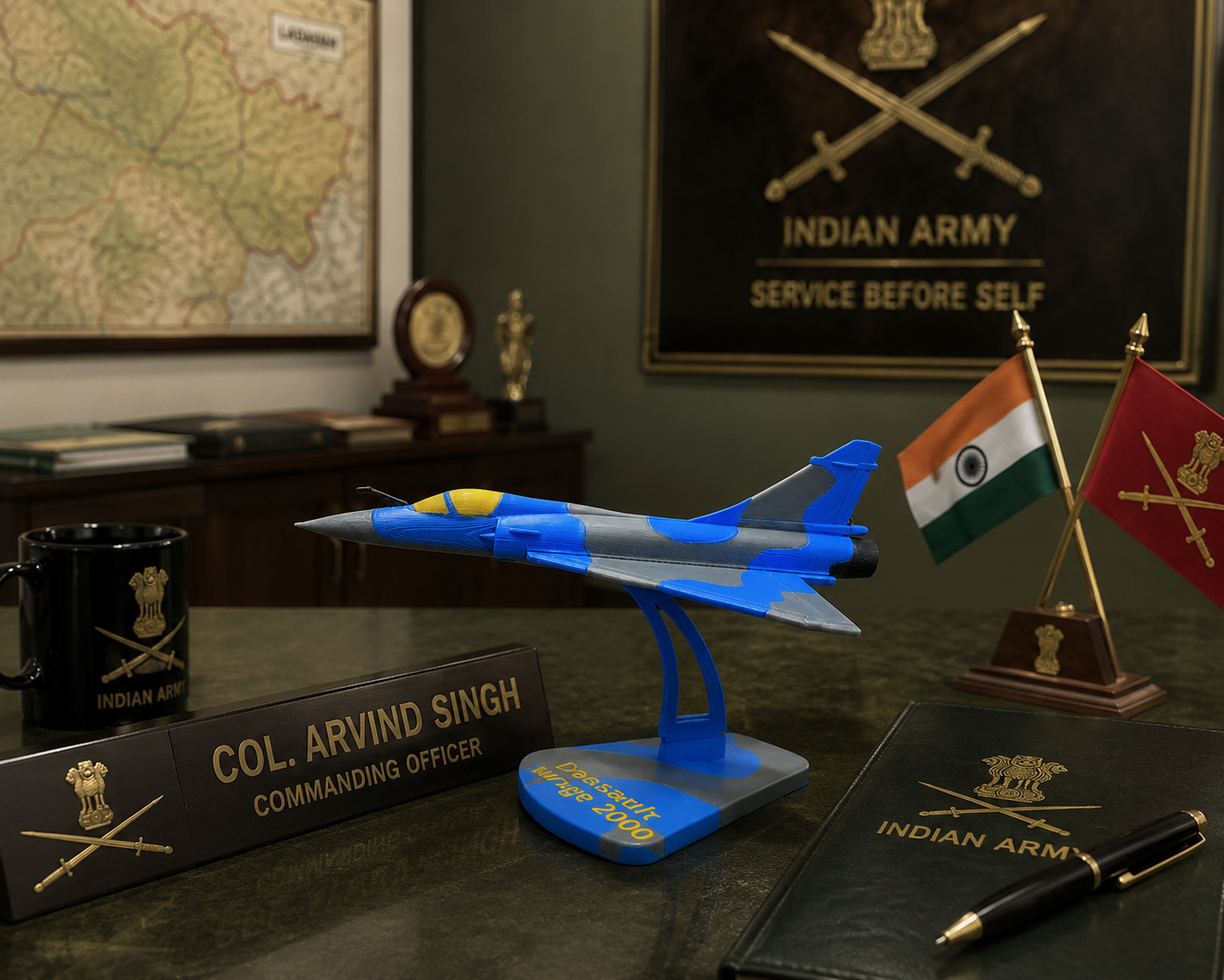 Dassault Mirage 2000 Scale Model — 3D Printed Fighter Jet Display