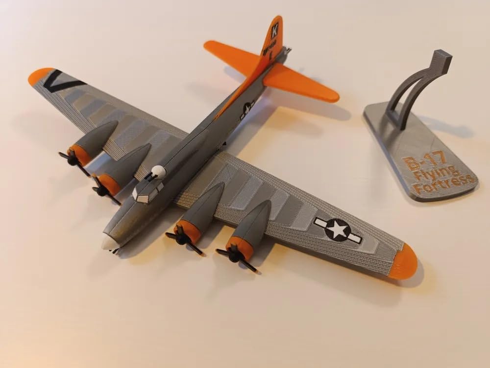 3D Printed Multi-Engine Vintage Bomber Aircraft Model Kit | Detailed DIY Assembly Airplane Toy for Kids & Collectors |Creative Aviation Display Model for Boys & Girls