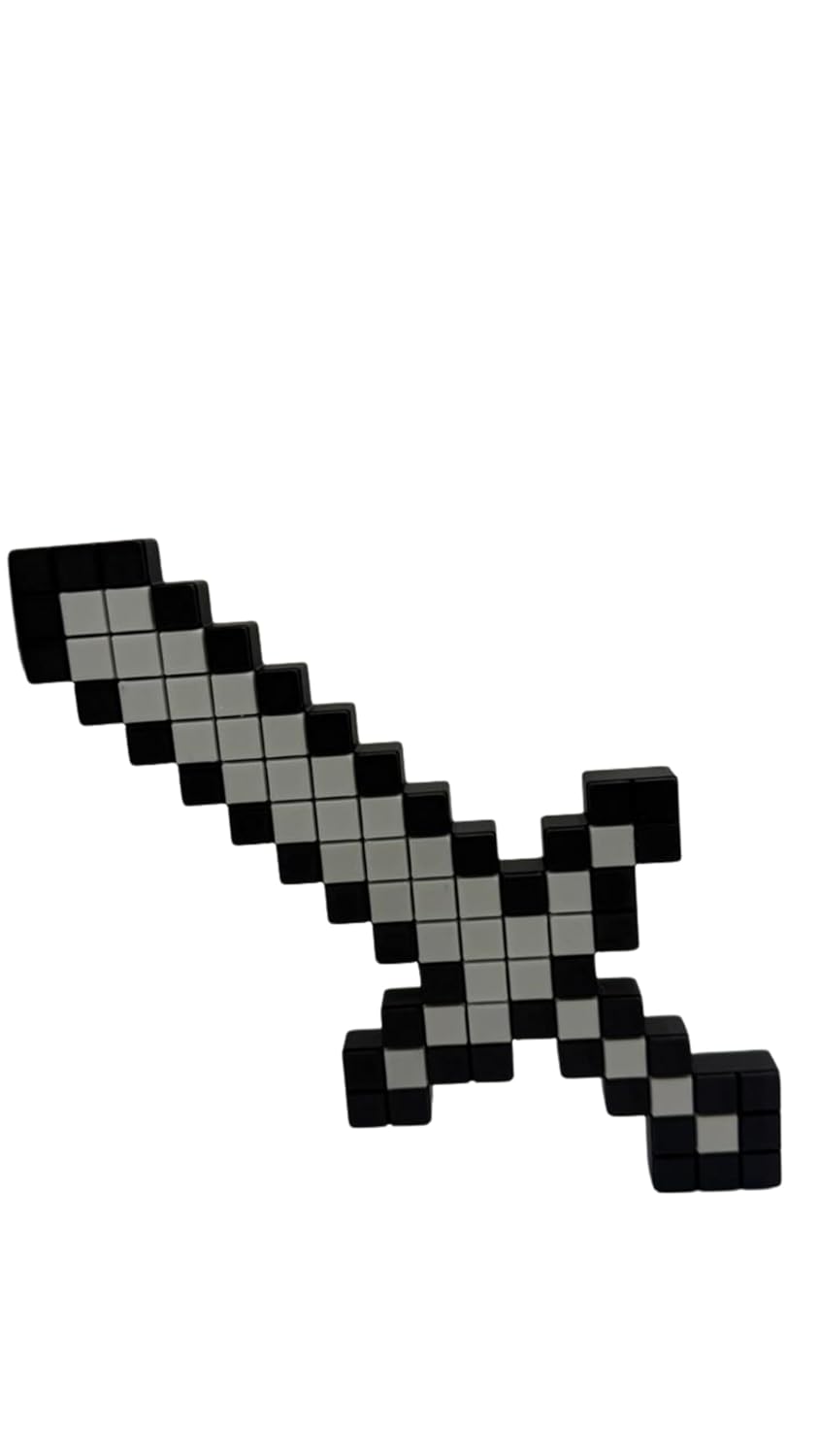 Pixel Sword Toy for Kids – 3D Pixelated Sword for Role Play & Costume Cosplay – Safe Lightweight Battle Toy for Boys & Girls – Gaming Style Sword Gift for Kids Ages 3+