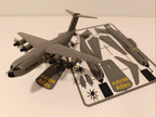 3D Printed Large Transport Aircraft Model Kit | Buildable DIY Airplane Toy with Detailed Parts | Kids Educational Assembly Plane | Creative Desktop Display Model for Boys & Girls