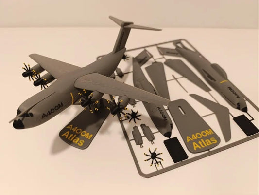 3D Printed Large Transport Aircraft Model Kit | Buildable DIY Airplane Toy with Detailed Parts | Kids Educational Assembly Plane | Creative Desktop Display Model for Boys & Girls