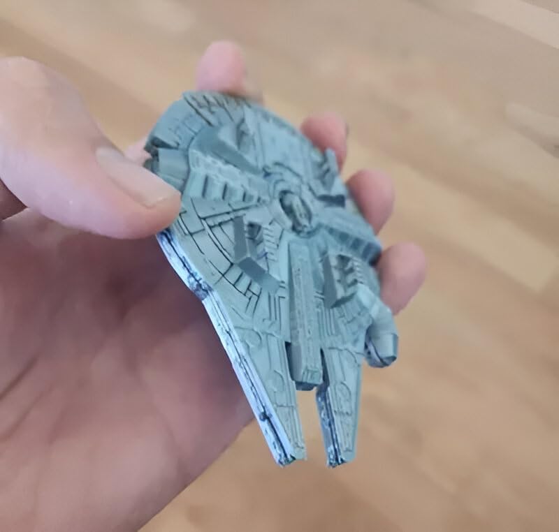 Star Wars Millennium Falcon Collectible Model, Die-Cast Plastic, Multicolor