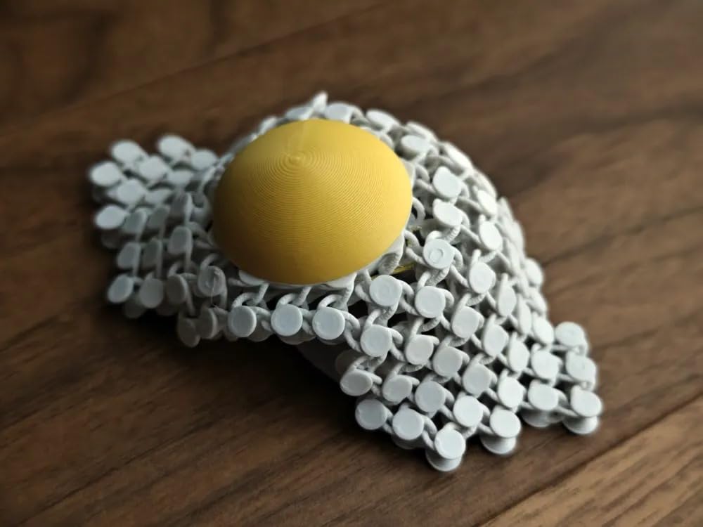 3D Printed Transformable Egg Puzzle Toy – Creative Foldable Fried Egg Design – Unique Educational Toy & Decorative Gift for Kids and Adults