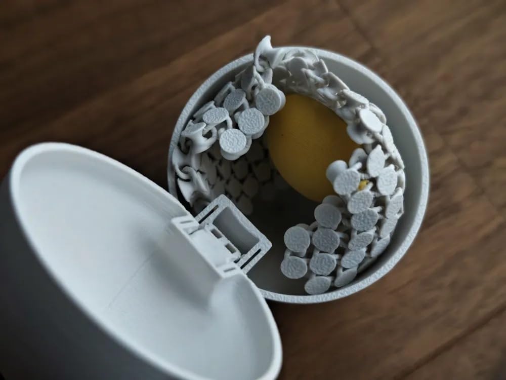 3D Printed Transformable Egg Puzzle Toy – Creative Foldable Fried Egg Design – Unique Educational Toy & Decorative Gift for Kids and Adults