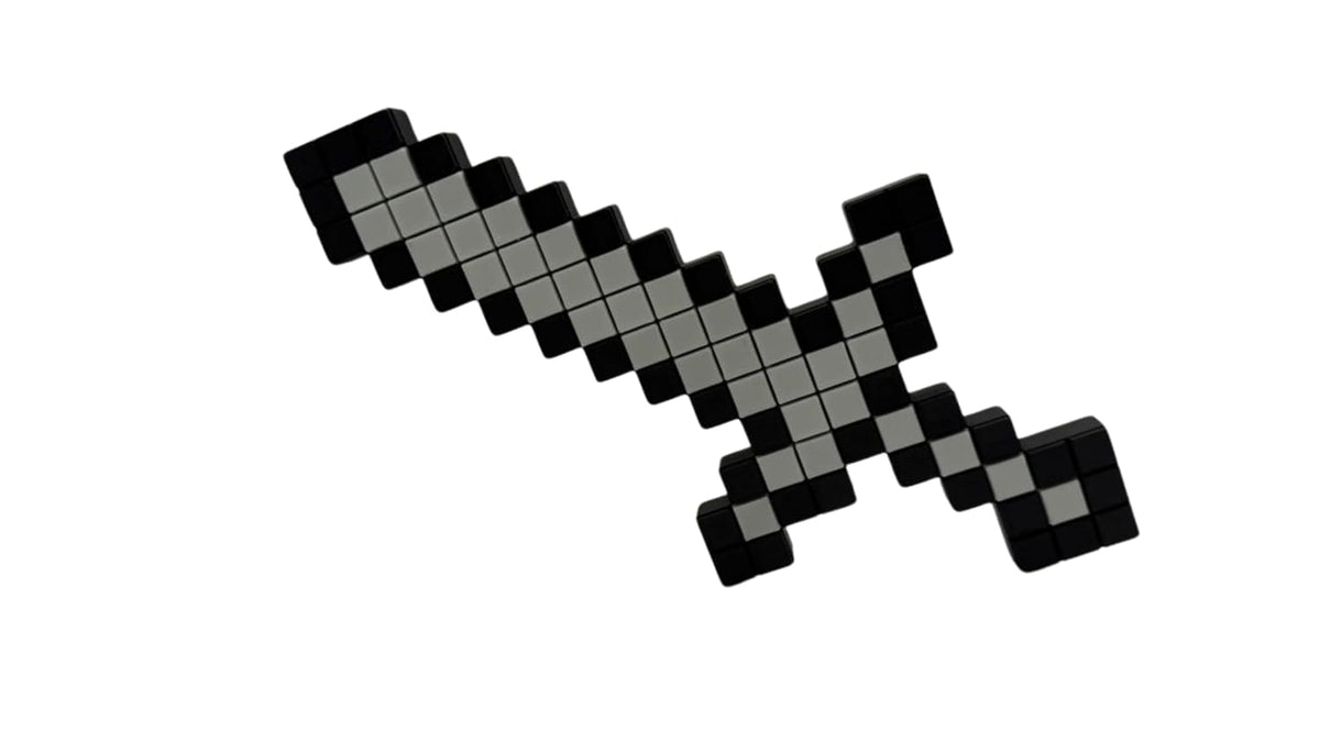 Pixel Sword Toy for Kids – 3D Pixelated Sword for Role Play & Costume Cosplay – Safe Lightweight Battle Toy for Boys & Girls – Gaming Style Sword Gift for Kids Ages 3+