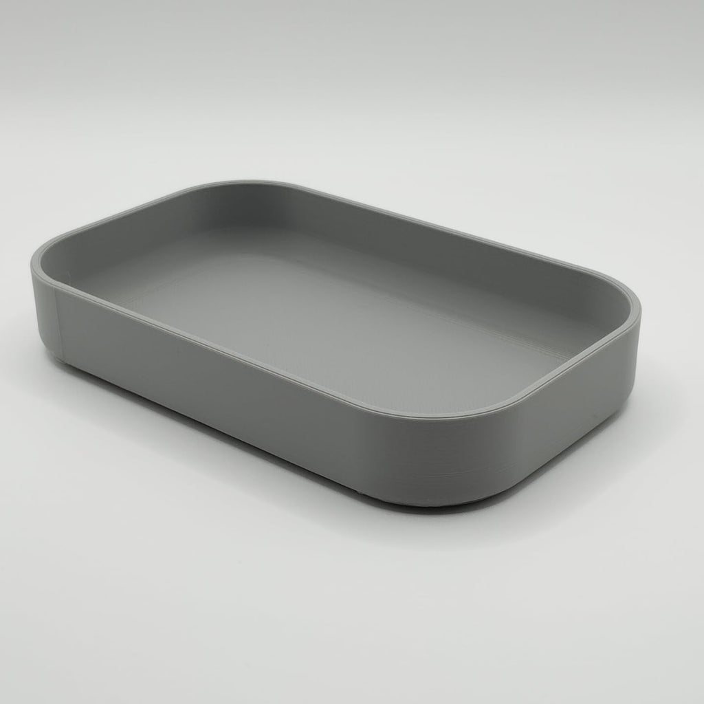 Minimalist Desk Organizer Tray – Multi-Purpose Valet Tray for Keys, Coins & Accessories | Modern Storage for Home, Office, Entryway (Grey)