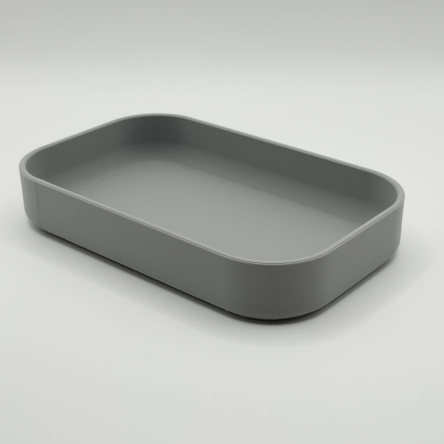 Minimalist Desk Organizer Tray – Multi-Purpose Valet Tray for Keys, Coins & Accessories | Modern Storage for Home, Office, Entryway (Grey)