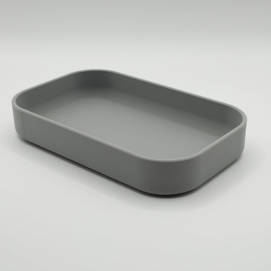 Minimalist Desk Organizer Tray – Multi-Purpose Valet Tray for Keys, Coins & Accessories | Modern Storage for Home, Office, Entryway (Grey)