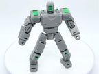 3D Printed Articulated Robot Action Figure Toy – Fully Poseable Mech Warrior Model for Kids & Collectors | Movable Joints Sci-Fi Robot Toy | Grey & Green