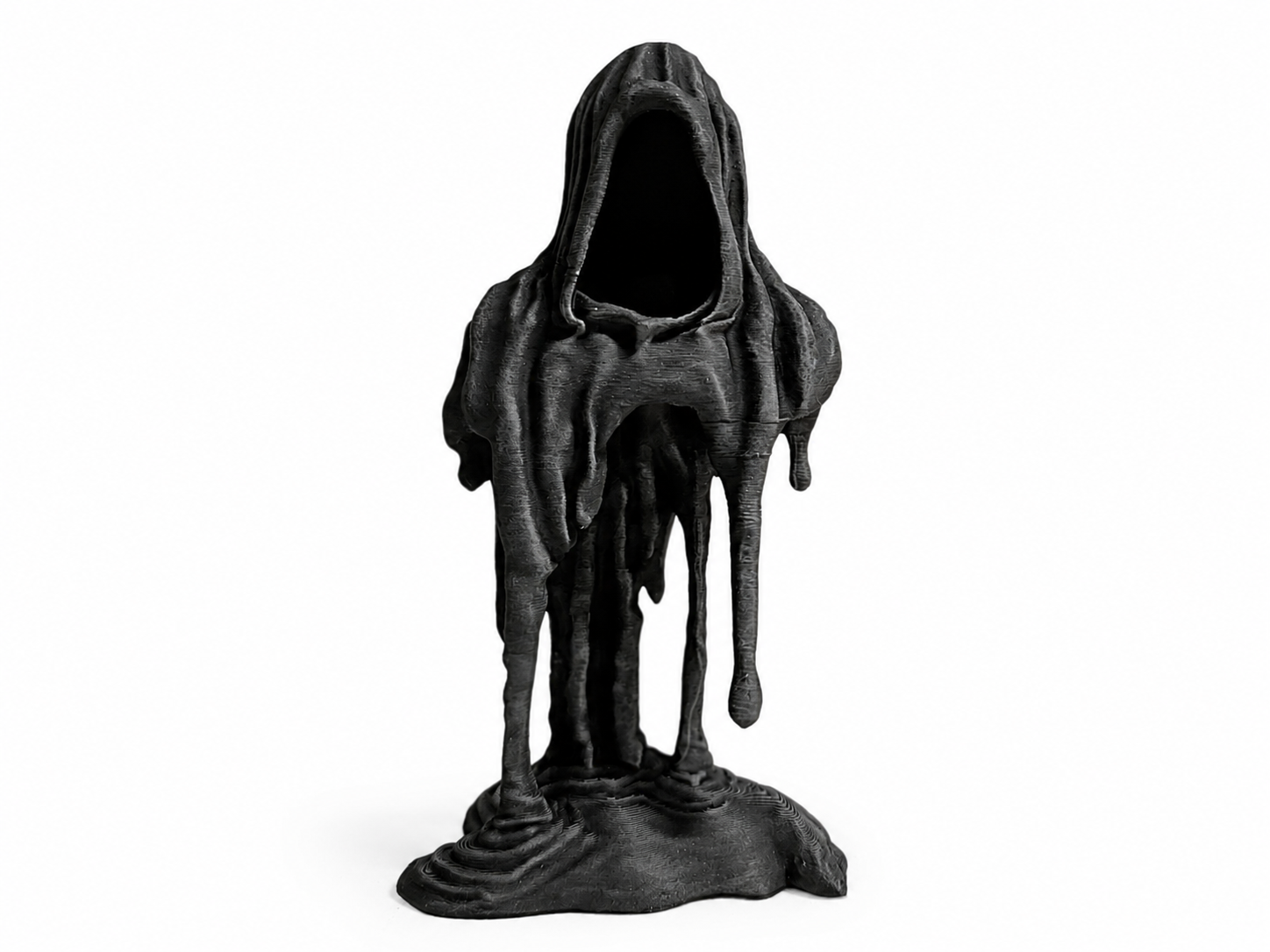 Melting Grim Reaper Figurine — Gothic Horror Desk Decor & Dark Art Collectible