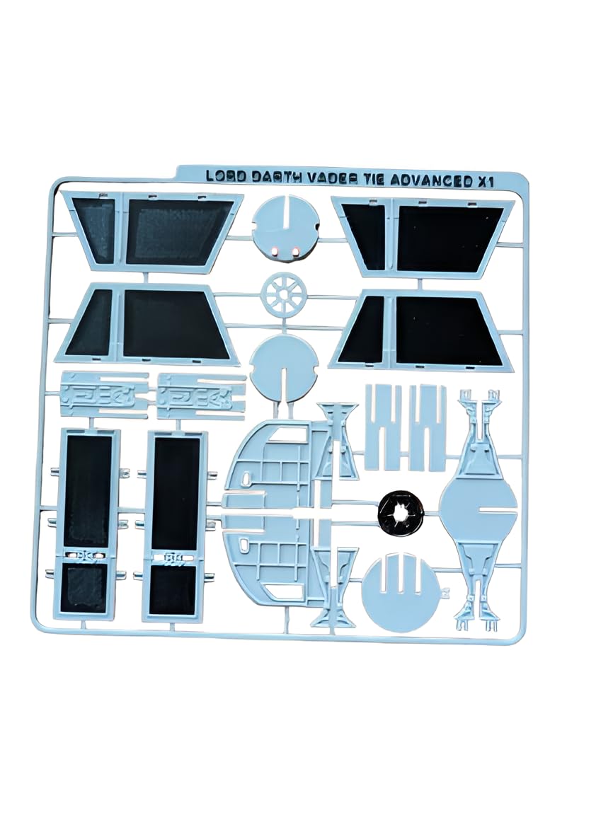 BHISRA FAB Lord Darth Vader TIE Advanced X1 Model Kit Parts, Plastic Assembly Frame