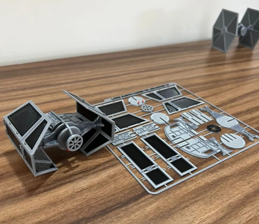 BHISRA FAB Lord Darth Vader TIE Advanced X1 Model Kit Parts, Plastic Assembly Frame