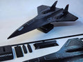 Dark Star SR-71 Scale Model Aircraft, 3D Printed Display Piece with Stand, Black