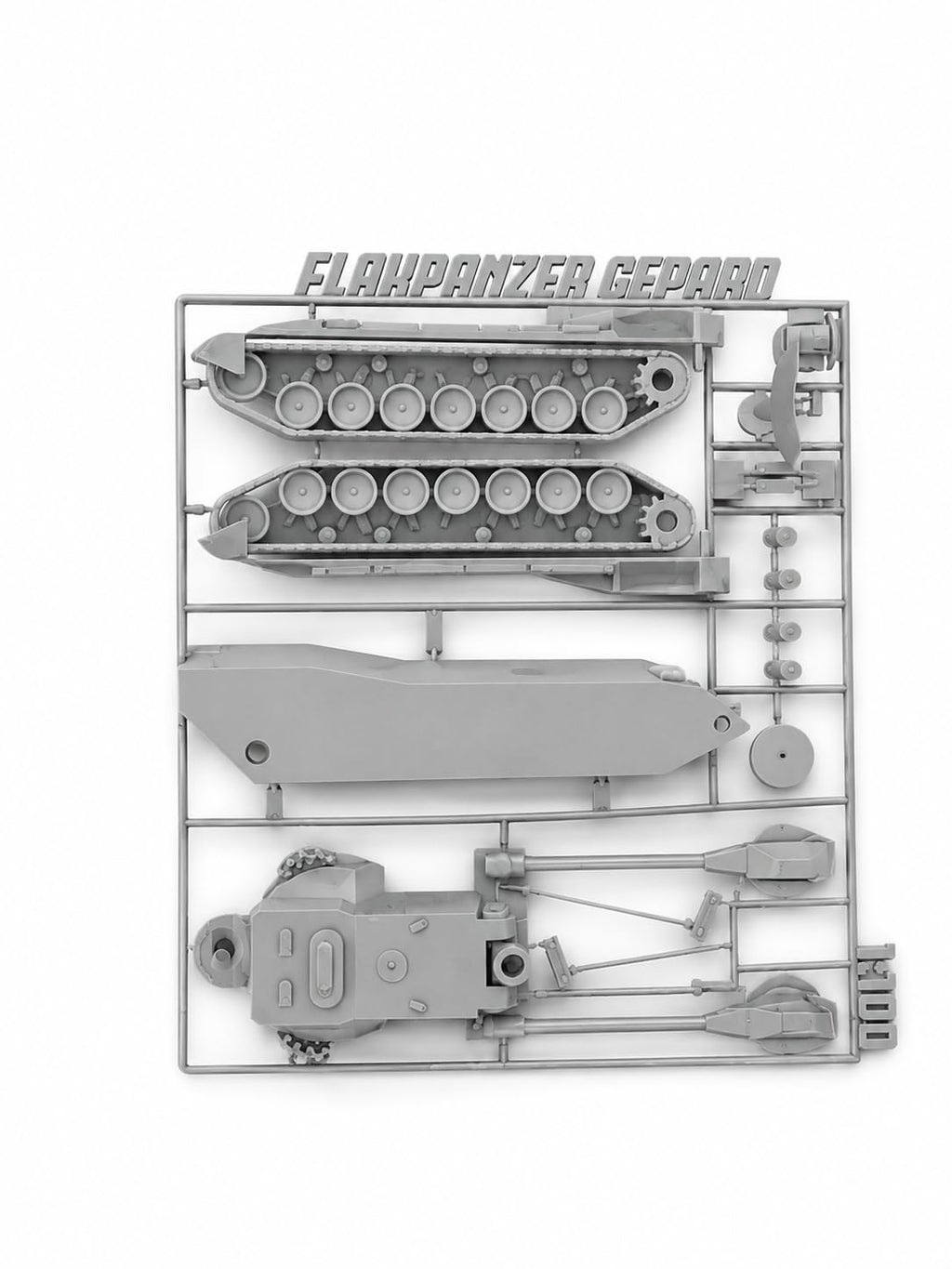 Flakpanzer Gepard Military Tank Model Kit, Plastic Assembly Parts, Scale Model, 3+ Years
