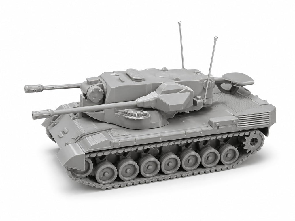 Flakpanzer Gepard Military Tank Model Kit, Plastic Assembly Parts, Scale Model, 3+ Years