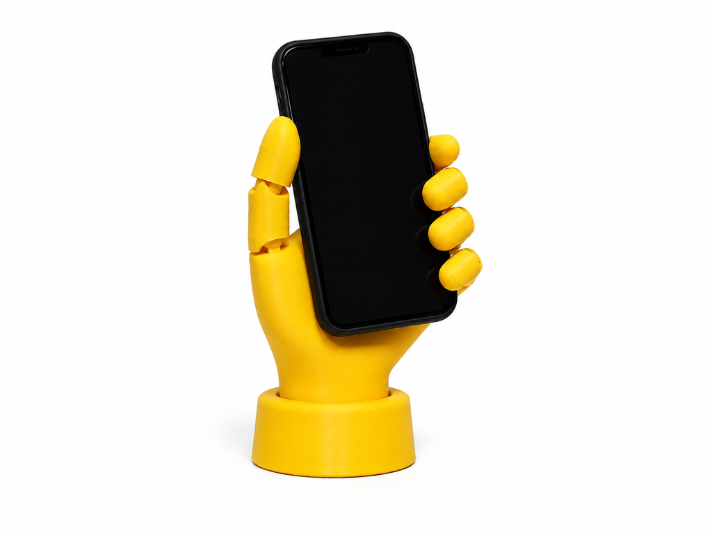 Articulated Robotic Hand Figurine — Poseable Desk Toy & Fun Display Piece
