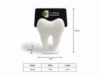 Tooth-Shaped Business Card Holder — 3D Printed Desk Organizer