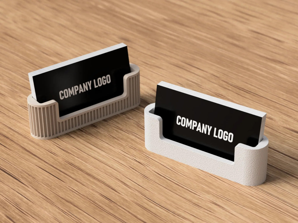 3D Printed Business Card Holder — Minimal Desk Organizer