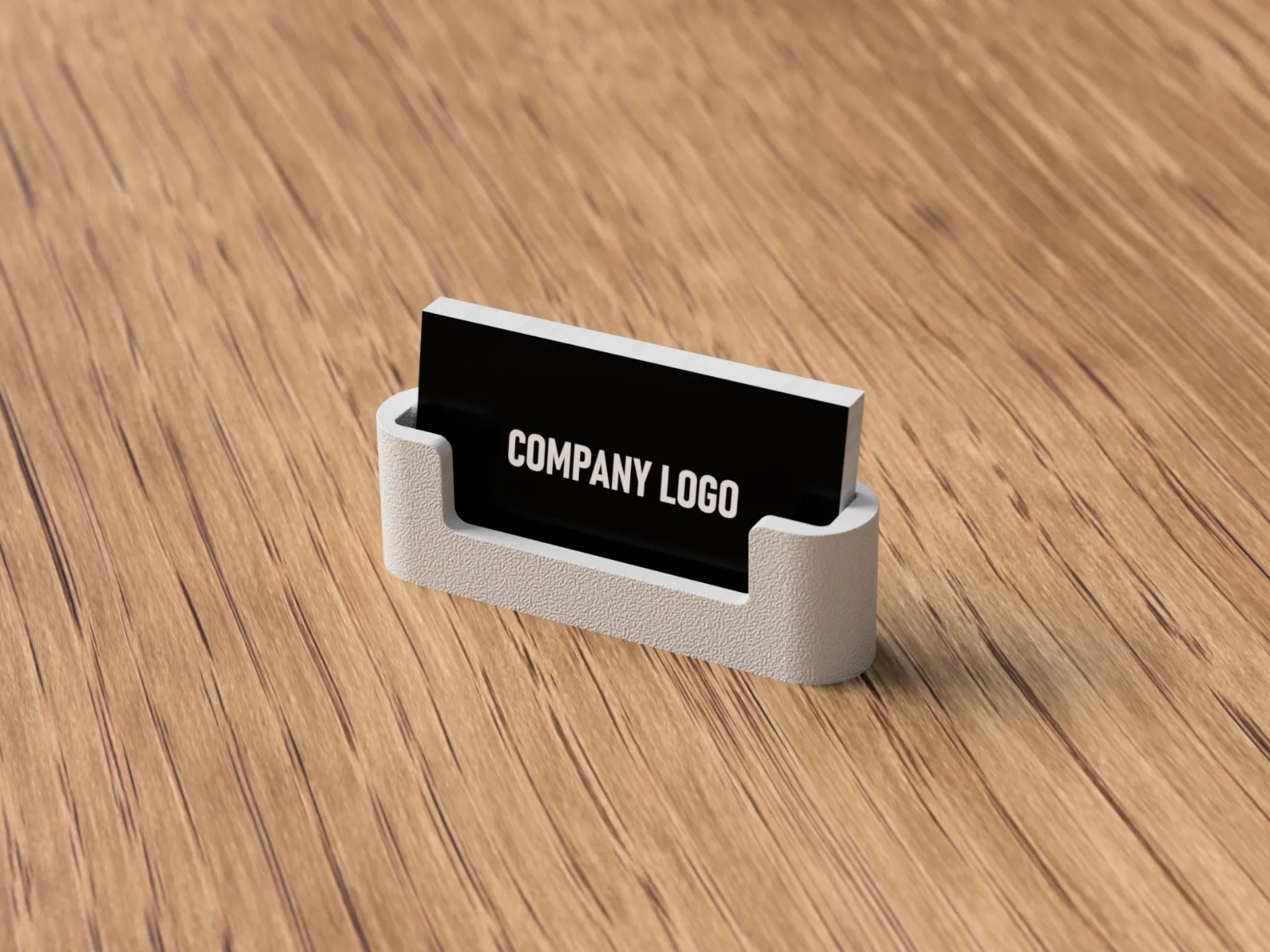 3D Printed Business Card Holder — Minimal Desk Organizer