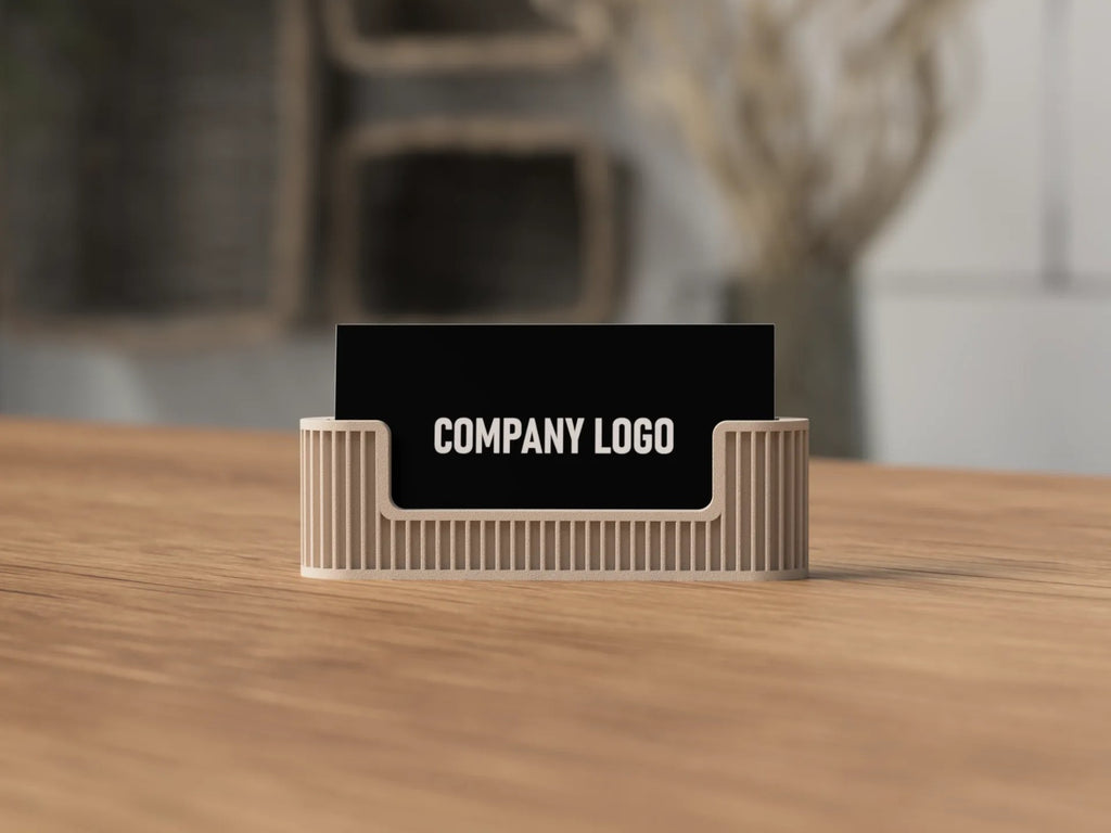 3D Printed Business Card Holder — Minimal Desk Organizer