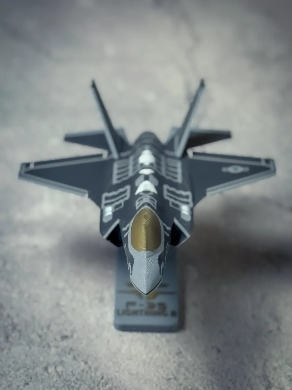 F-35 Lightning II Scale Model — 3D Printed Stealth Fighter Display