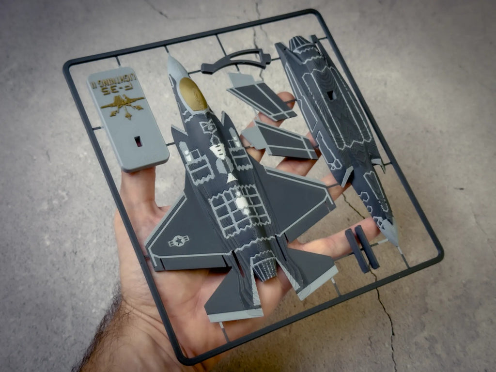 F-35 Lightning II Scale Model — 3D Printed Stealth Fighter Display