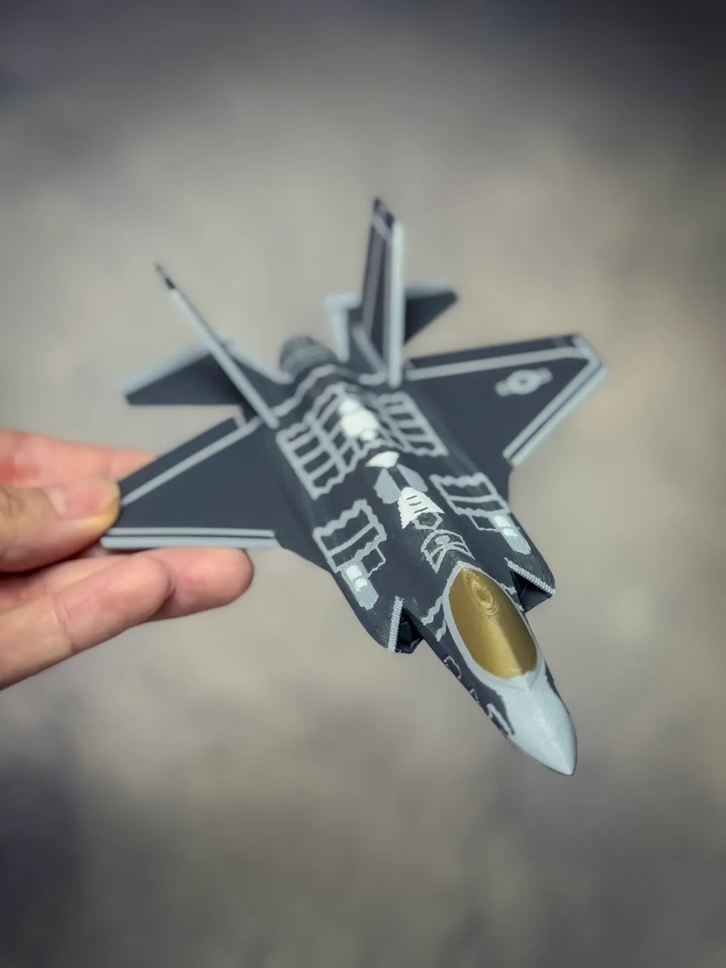 F-35 Lightning II Scale Model — 3D Printed Stealth Fighter Display
