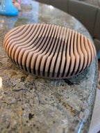3D Printed Ripple Bowl — Decorative Serving & Display Bowl for Home Decor