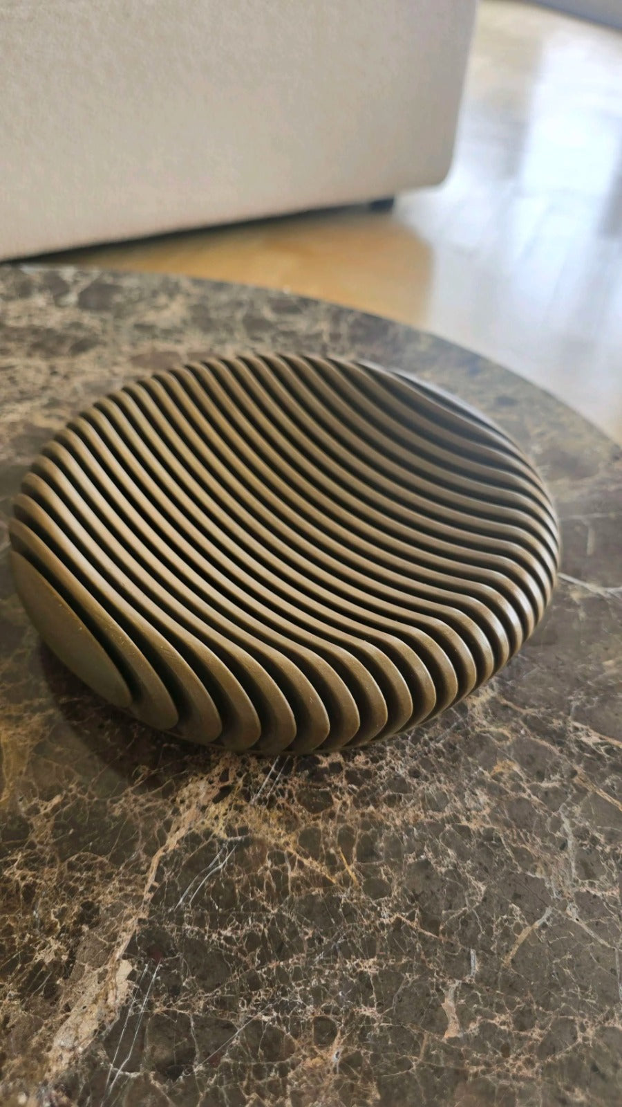 3D Printed Ripple Bowl — Decorative Serving & Display Bowl for Home Decor