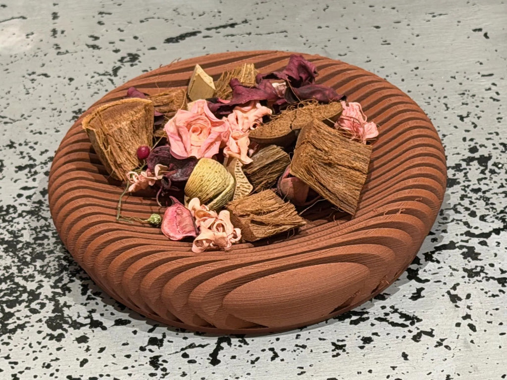 3D Printed Ripple Bowl — Decorative Serving & Display Bowl for Home Decor