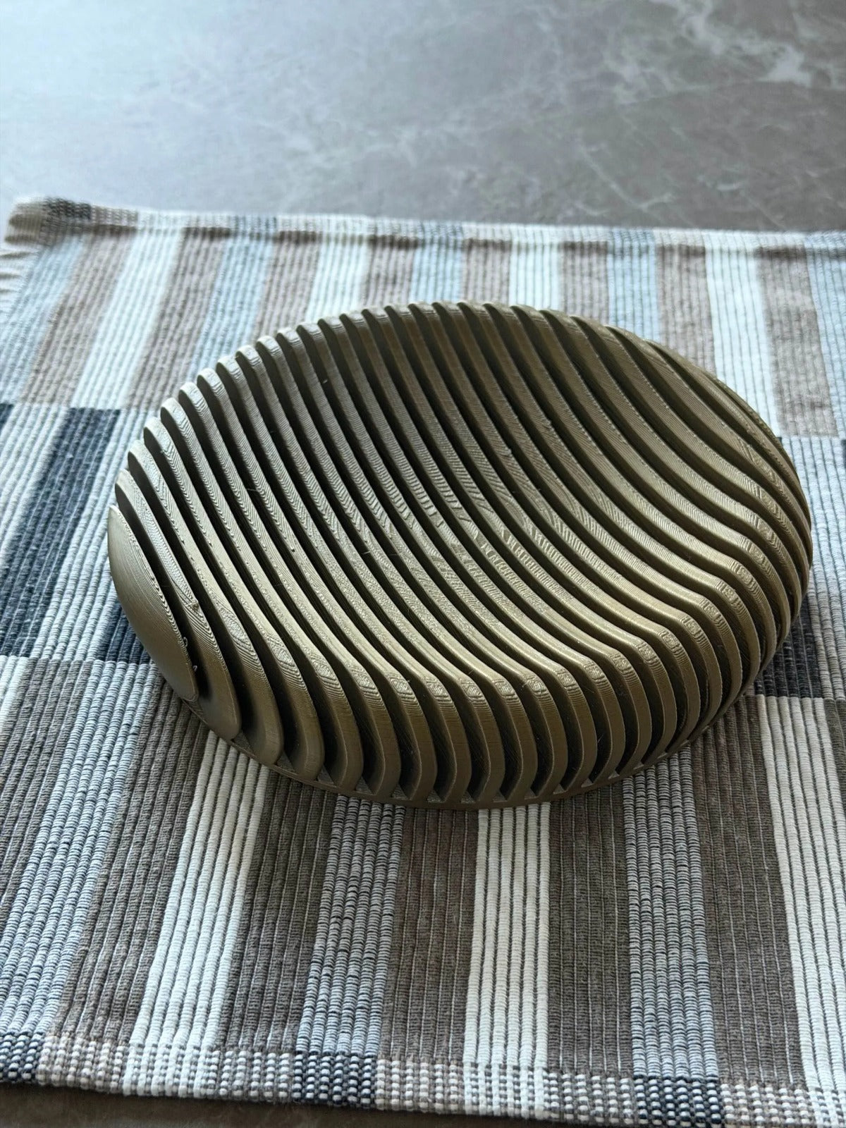 3D Printed Ripple Bowl — Decorative Serving & Display Bowl for Home Decor