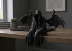 Dark Reaper Shelf Sitter Figurine — Gothic Desk Decor & Collectible Statue