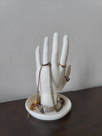 Hand Jewellery Organiser Stand — Ring, Bracelet & Necklace Display Holder with Tray