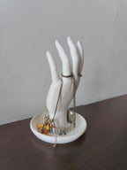 Hand Jewellery Organiser Stand — Ring, Bracelet & Necklace Display Holder with Tray