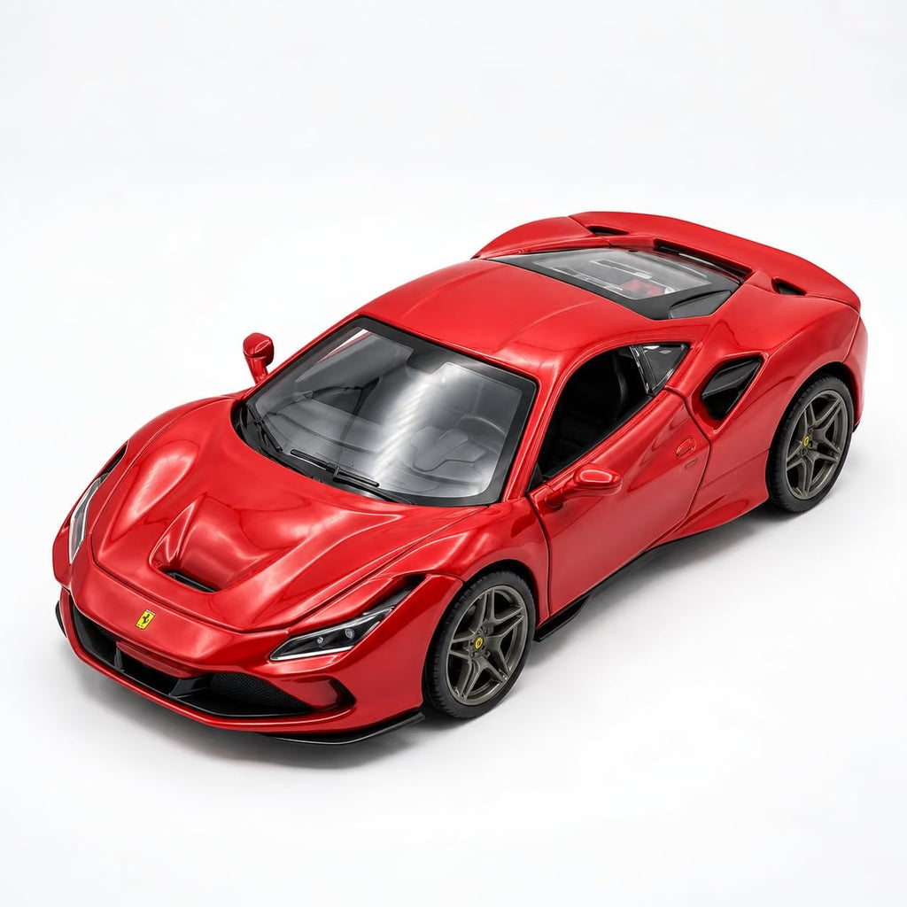 Bugatti Divo Style Die-Cast Pull Back Supercar | Blue | Openable Doors | Collector Gift