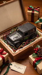 HXS Power Off-Road Jeep Die-Cast Pull Back Toy Car | Matte Black | Compact Scale Model | Kids Gift