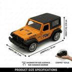 HXS Power Off-Road Jeep Die-Cast Pull Back Toy Car | Bold Orange