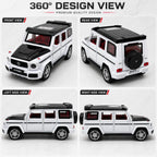 G-Wagon AMG Style Die-Cast Pull Back Car | Lights & Engine Sound | Openable Doors | 1:28 Scale | Kids Gift