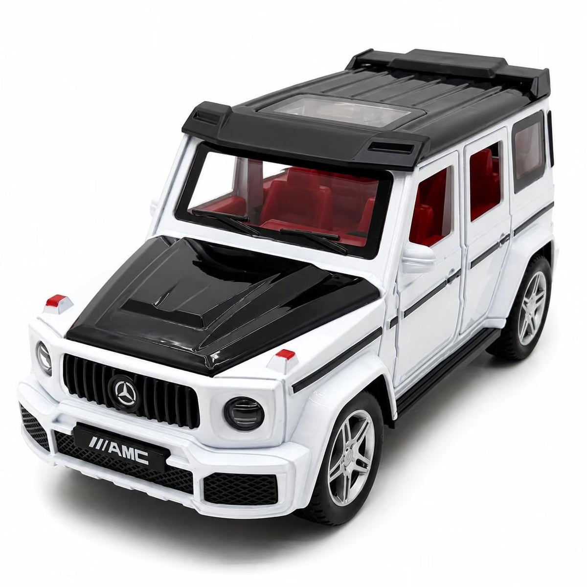 G-Wagon AMG Style Die-Cast Pull Back Car | Lights & Engine Sound | Openable Doors | 1:28 Scale | Kids Gift
