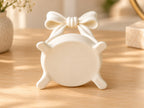 3D Printed White Bow Jewellery Holder ,Elegant Ring & Accessories Dish